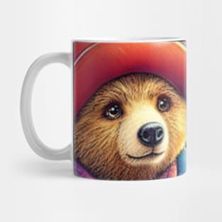 Charm and Cheer: Festive Paddington Bear Christmas Art Prints for a Whimsical Holiday Celebration! Mug